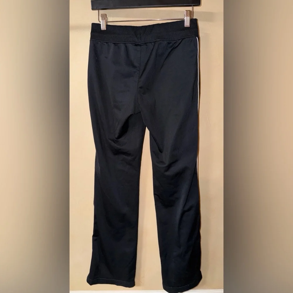 Vintage Nike Track Pants Womens Small Black White Piped Activewear Gym Training - Picture 6 of 8